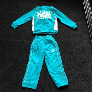 Little boys Miami dolphins jogging suit